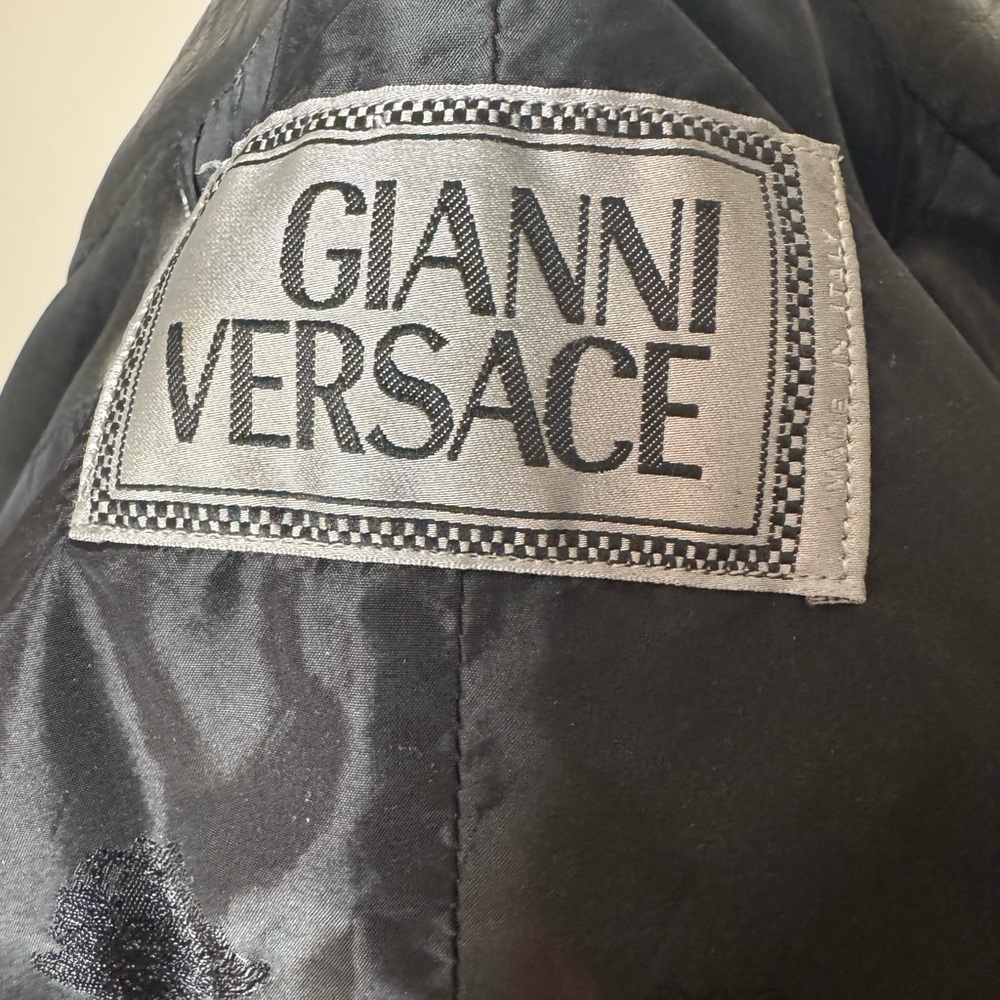 Vintage Gianni Versace black lambskin leather blazer jacket, fw 1997 - RARE! - Picture 13 of 13